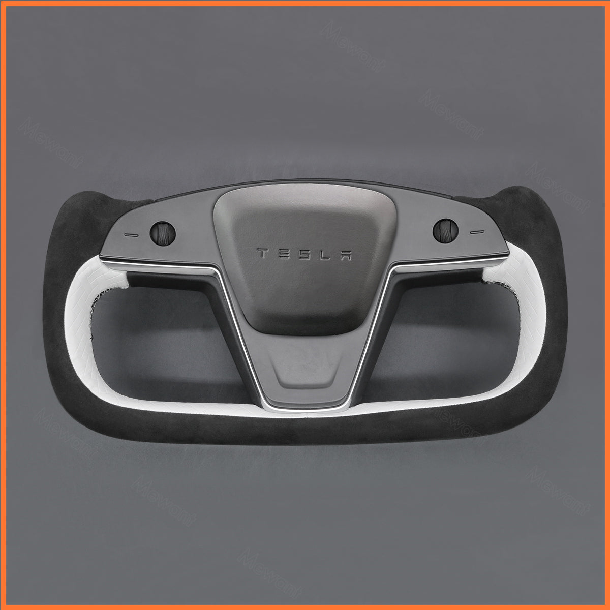 MEWANT Couvre Volant pour Yoke Lenkrad Tesla Model S 2022-2023 / Model X 2022-2023