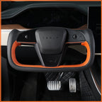 MEWANT Couvre Volant pour Yoke Lenkrad Tesla Model S 2022-2023 / Model X 2022-2023