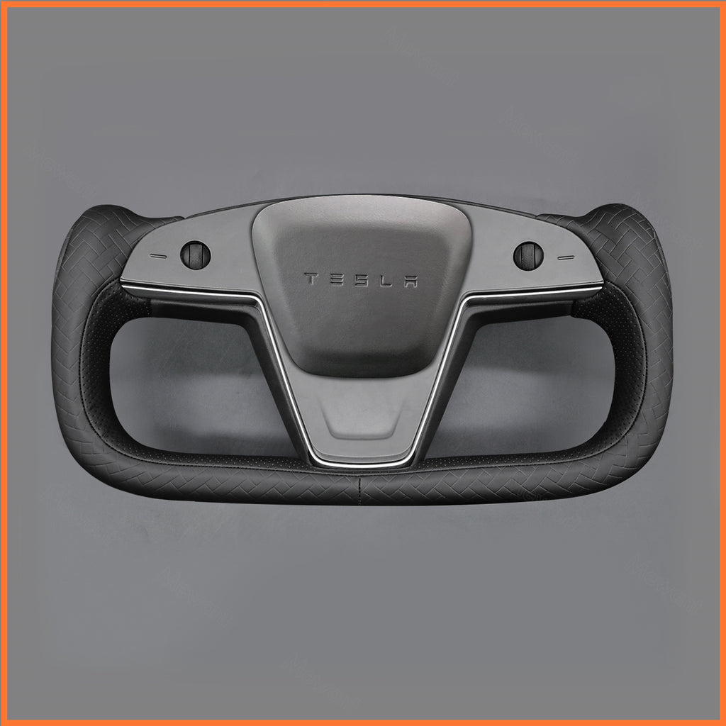 MEWANT Couvre Volant pour Yoke Lenkrad Tesla Model S 2022-2023 / Model X 2022-2023