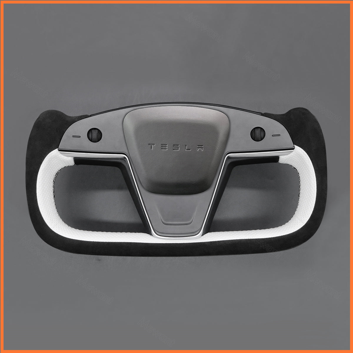 MEWANT Couvre Volant pour Yoke Lenkrad Tesla Model S 2022-2023 / Model X 2022-2023