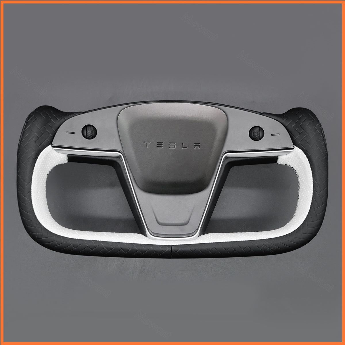 MEWANT Couvre Volant pour Yoke Lenkrad Tesla Model S 2022-2023 / Model X 2022-2023