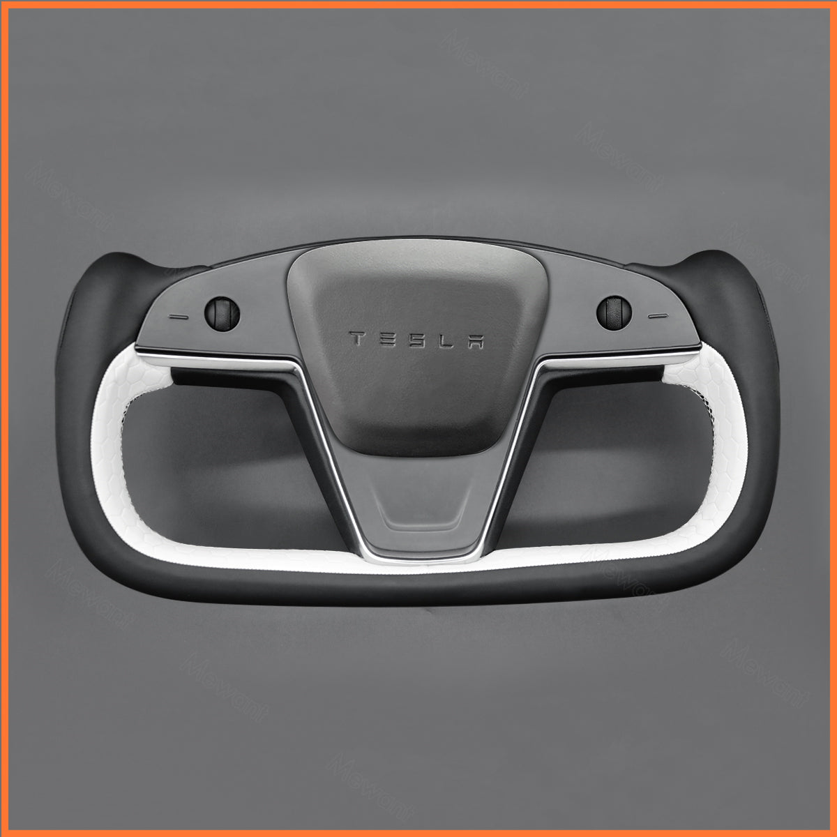 MEWANT Couvre Volant pour Yoke Lenkrad Tesla Model S 2022-2023 / Model X 2022-2023