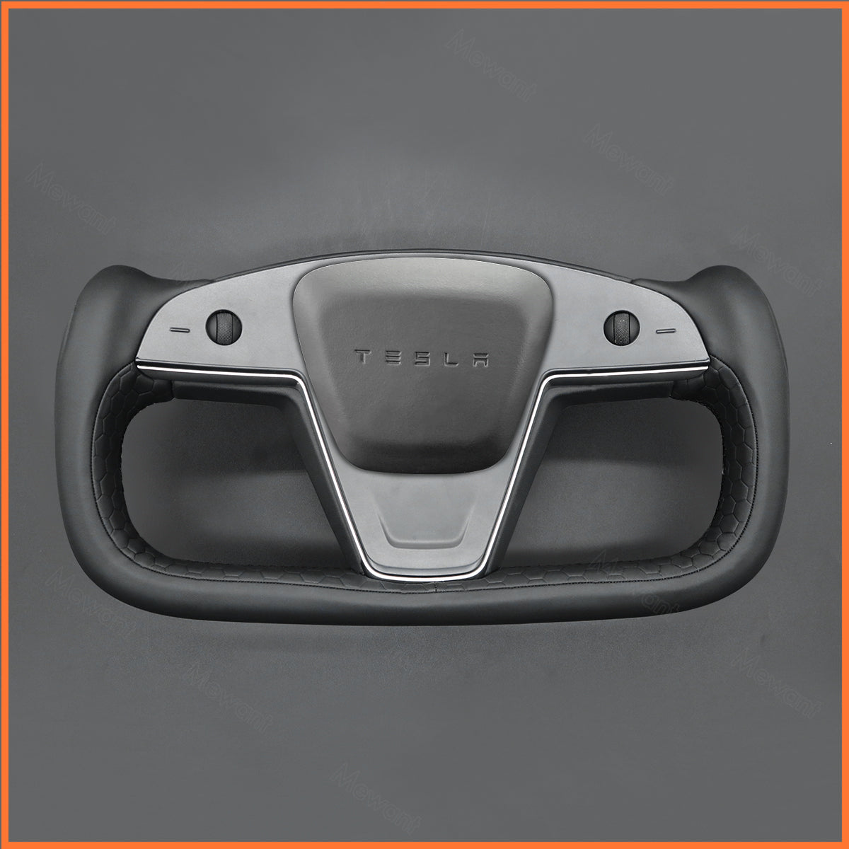 MEWANT Couvre Volant pour Yoke Lenkrad Tesla Model S 2022-2023 / Model X 2022-2023