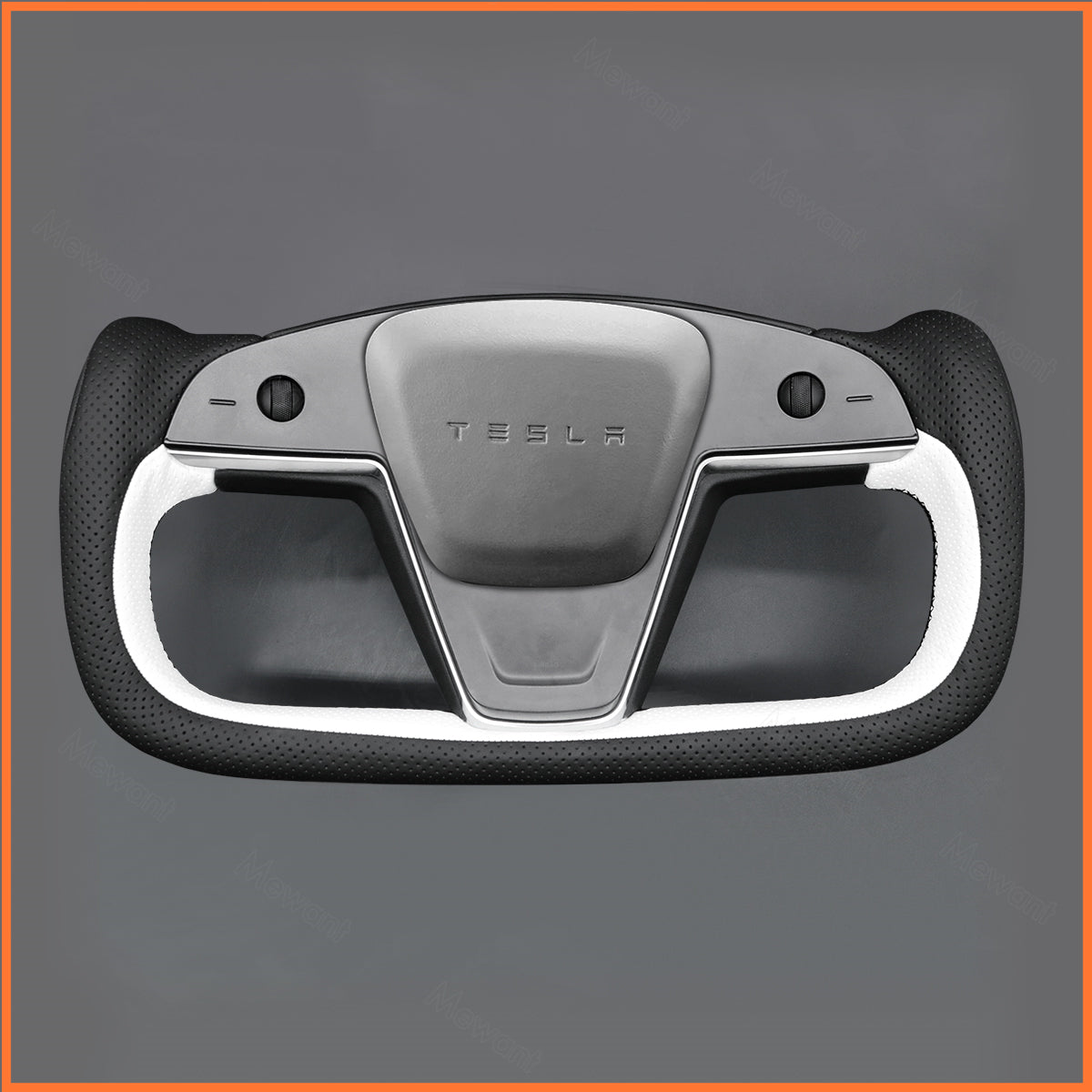 MEWANT Couvre Volant pour Yoke Lenkrad Tesla Model S 2022-2023 / Model X 2022-2023