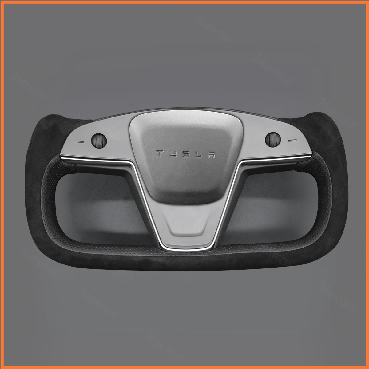 MEWANT Couvre Volant pour Yoke Lenkrad Tesla Model S 2022-2023 / Model X 2022-2023