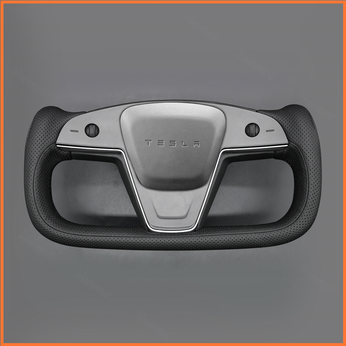 MEWANT Couvre Volant pour Yoke Lenkrad Tesla Model S 2022-2023 / Model X 2022-2023