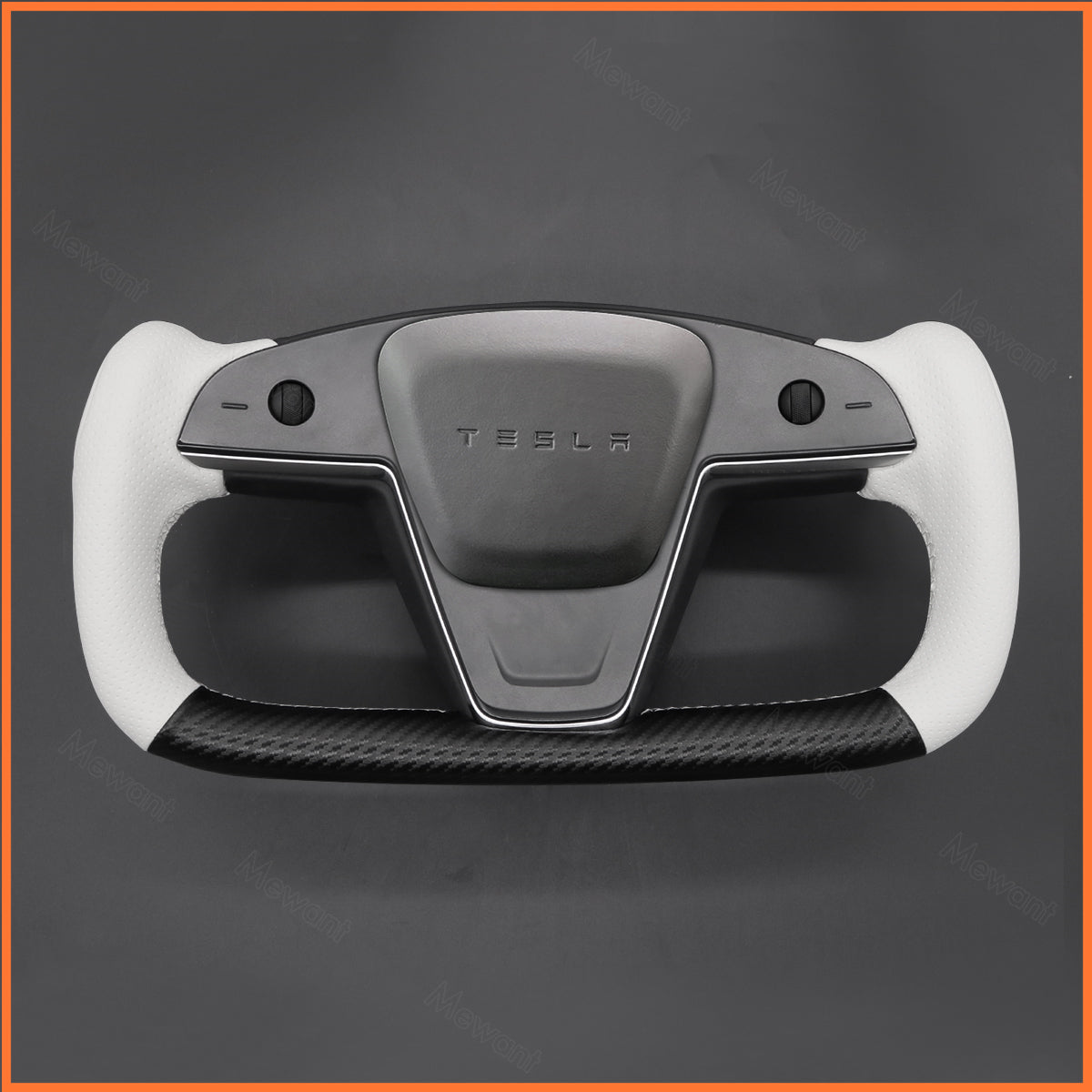 MEWANT Couvre Volant pour Yoke Lenkrad Tesla Model S 2022-2023 / Model X 2022-2023
