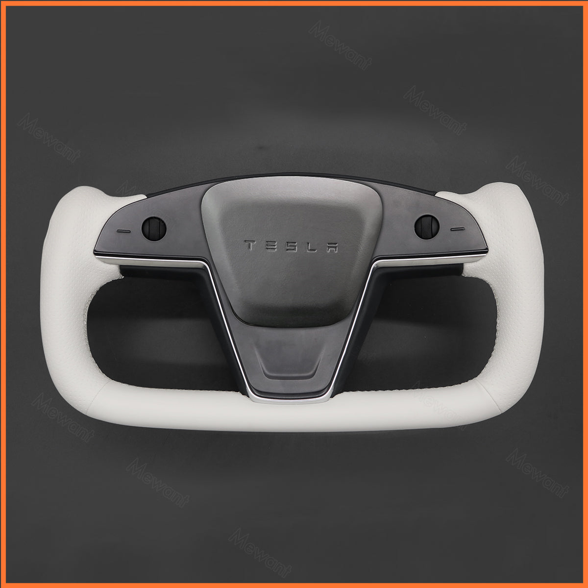 MEWANT Couvre Volant pour Yoke Lenkrad Tesla Model S 2022-2023 / Model X 2022-2023