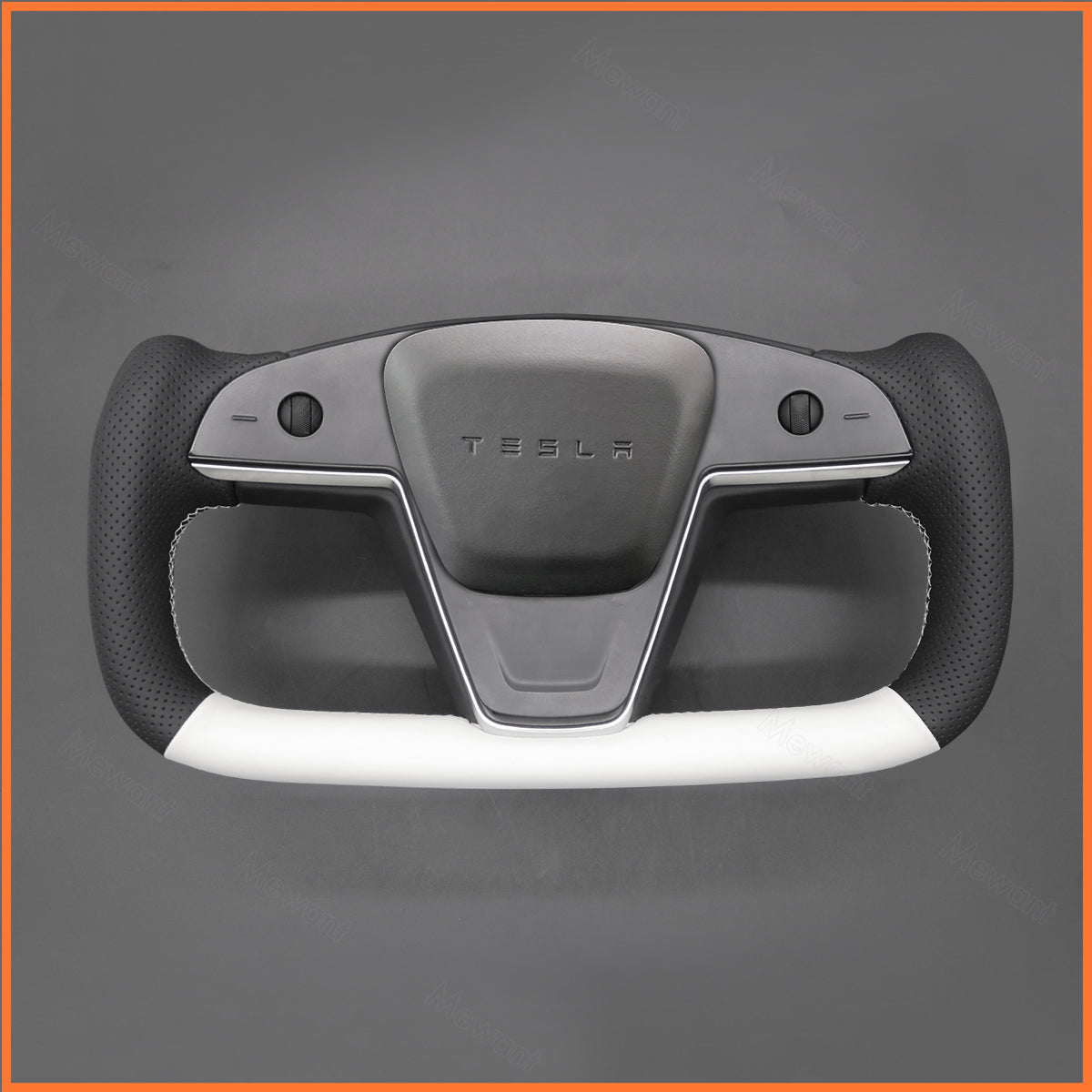 MEWANT Couvre Volant pour Yoke Lenkrad Tesla Model S 2022-2023 / Model X 2022-2023