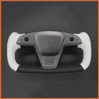 MEWANT Couvre Volant pour Yoke Lenkrad Tesla Model S 2022-2023 / Model X 2022-2023