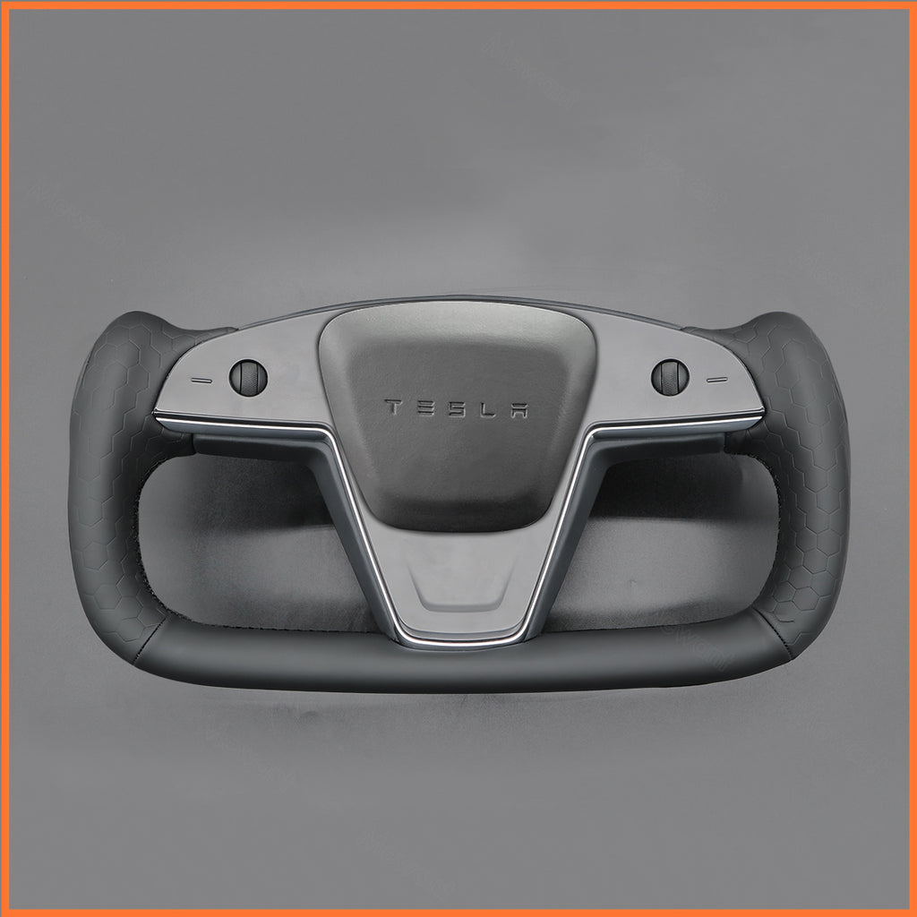 MEWANT Couvre Volant pour Yoke Lenkrad Tesla Model S 2022-2023 / Model X 2022-2023