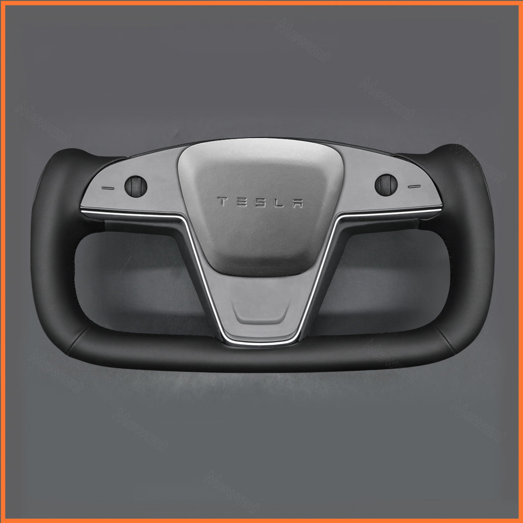 MEWANT Couvre Volant pour Yoke Lenkrad Tesla Model S 2022-2023 / Model X 2022-2023