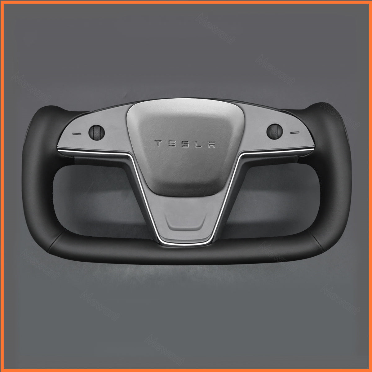 MEWANT Couvre Volant pour Yoke Lenkrad Tesla Model S 2022-2023 / Model X 2022-2023