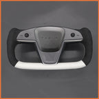 MEWANT Couvre Volant pour Yoke Lenkrad Tesla Model S 2022-2023 / Model X 2022-2023