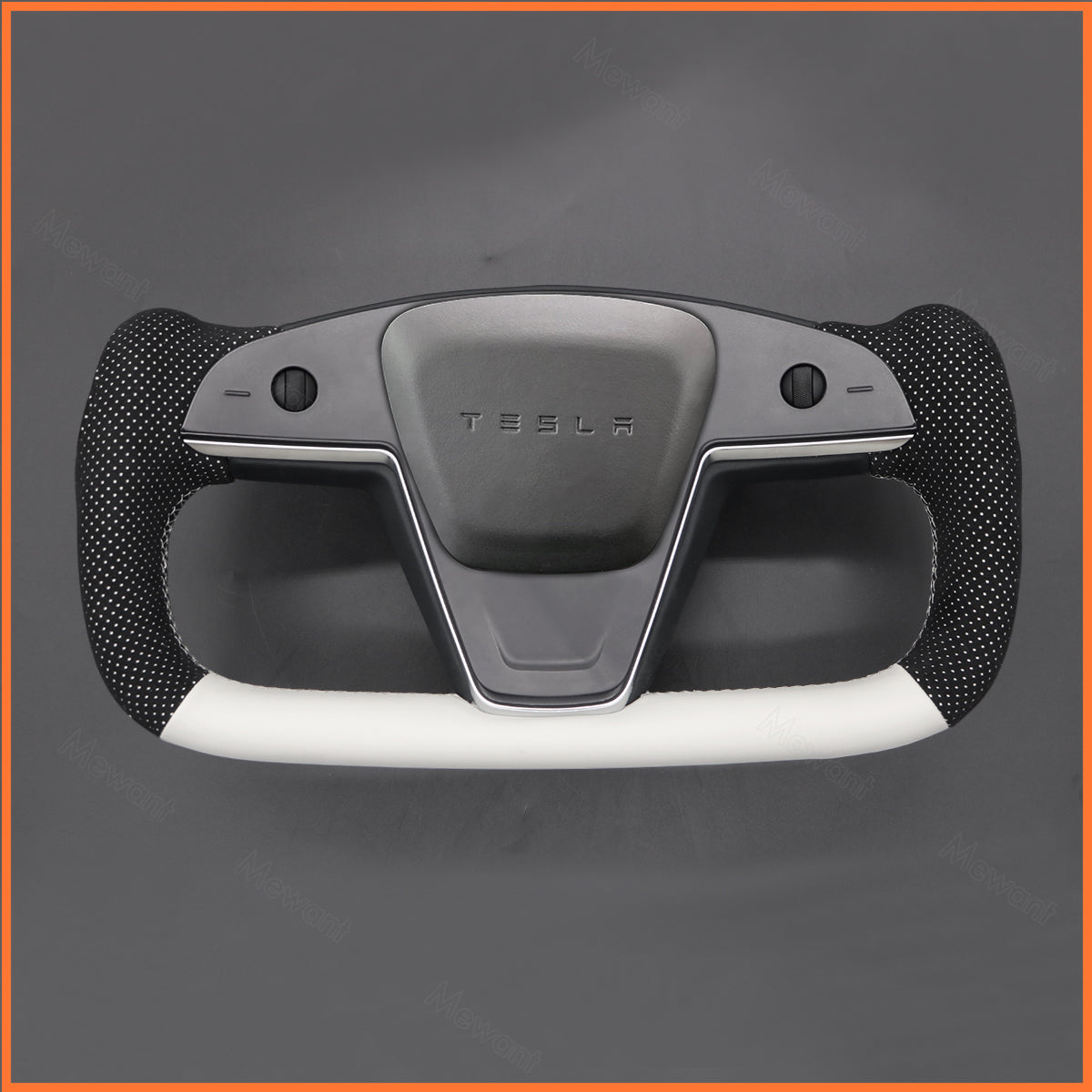 MEWANT Couvre Volant pour Yoke Lenkrad Tesla Model S 2022-2023 / Model X 2022-2023