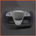 MEWANT Couvre Volant pour Yoke Lenkrad Tesla Model S 2022-2023 / Model X 2022-2023