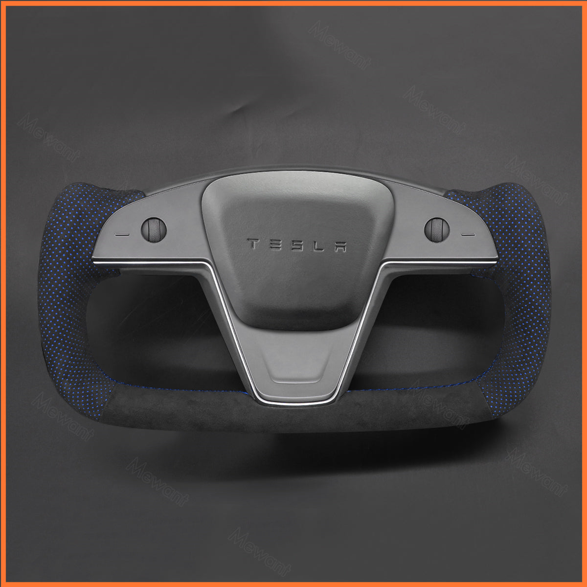 MEWANT Couvre Volant pour Yoke Lenkrad Tesla Model S 2022-2023 / Model X 2022-2023