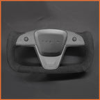 MEWANT Couvre Volant pour Yoke Lenkrad Tesla Model S 2022-2023 / Model X 2022-2023
