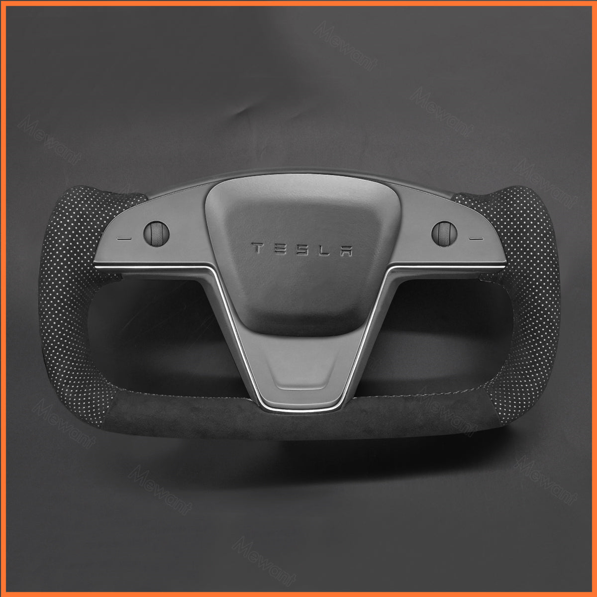 MEWANT Couvre Volant pour Yoke Lenkrad Tesla Model S 2022-2023 / Model X 2022-2023