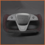 MEWANT Couvre Volant pour Yoke Lenkrad Tesla Model S 2022-2023 / Model X 2022-2023