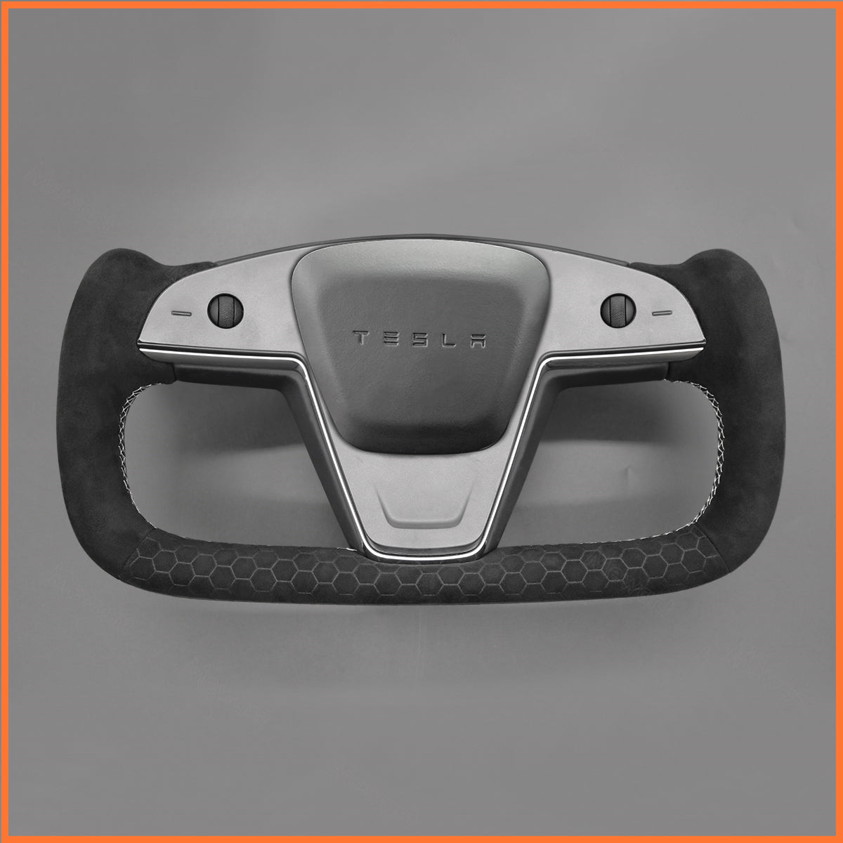 MEWANT Couvre Volant pour Yoke Lenkrad Tesla Model S 2022-2023 / Model X 2022-2023