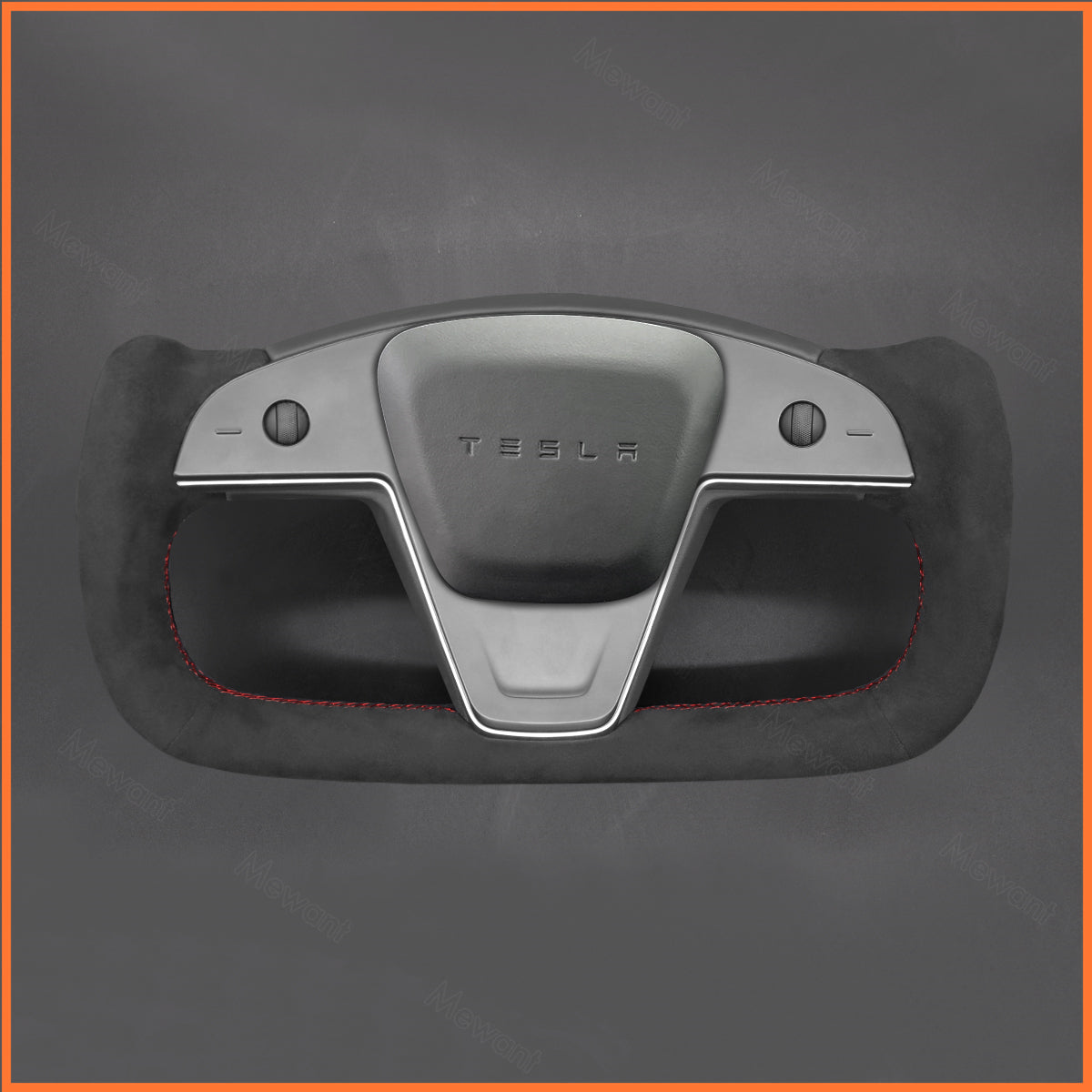 MEWANT Couvre Volant pour Yoke Lenkrad Tesla Model S 2022-2023 / Model X 2022-2023