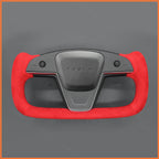 MEWANT Couvre Volant pour Yoke Lenkrad Tesla Model S 2022-2023 / Model X 2022-2023
