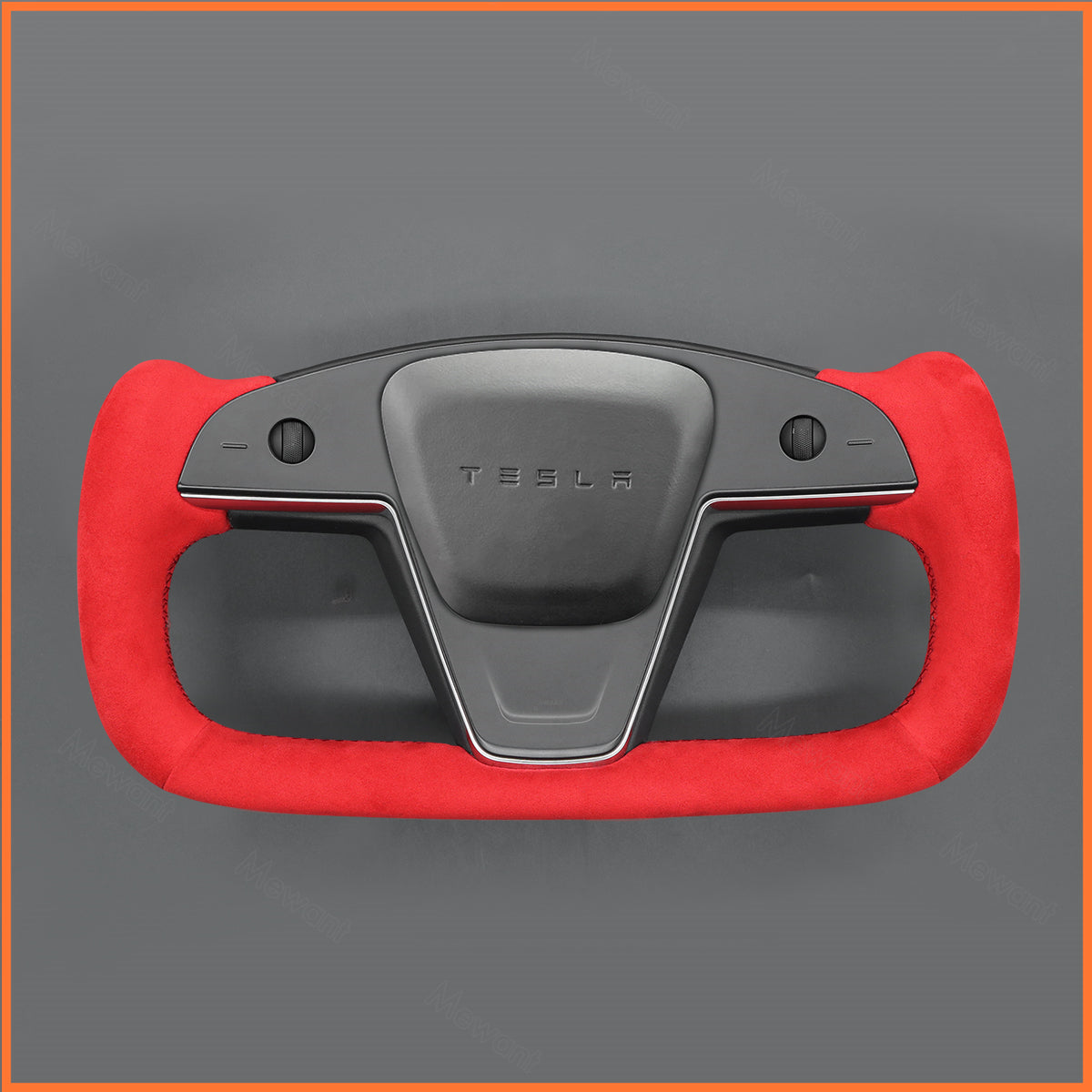 MEWANT Couvre Volant pour Yoke Lenkrad Tesla Model S 2022-2023 / Model X 2022-2023