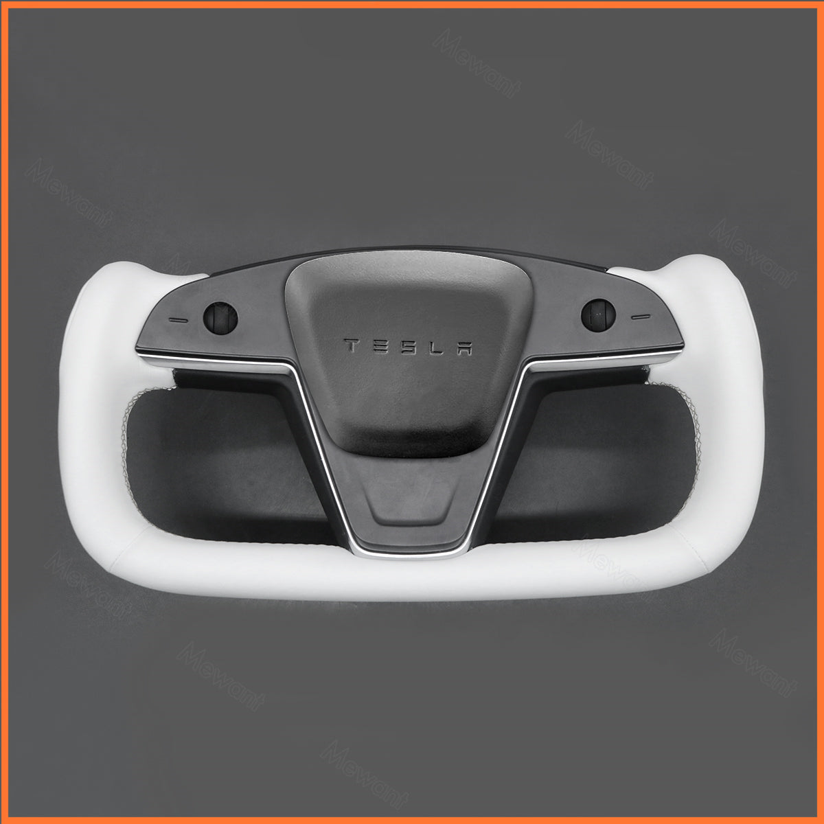 MEWANT Couvre Volant pour Yoke Lenkrad Tesla Model S 2022-2023 / Model X 2022-2023