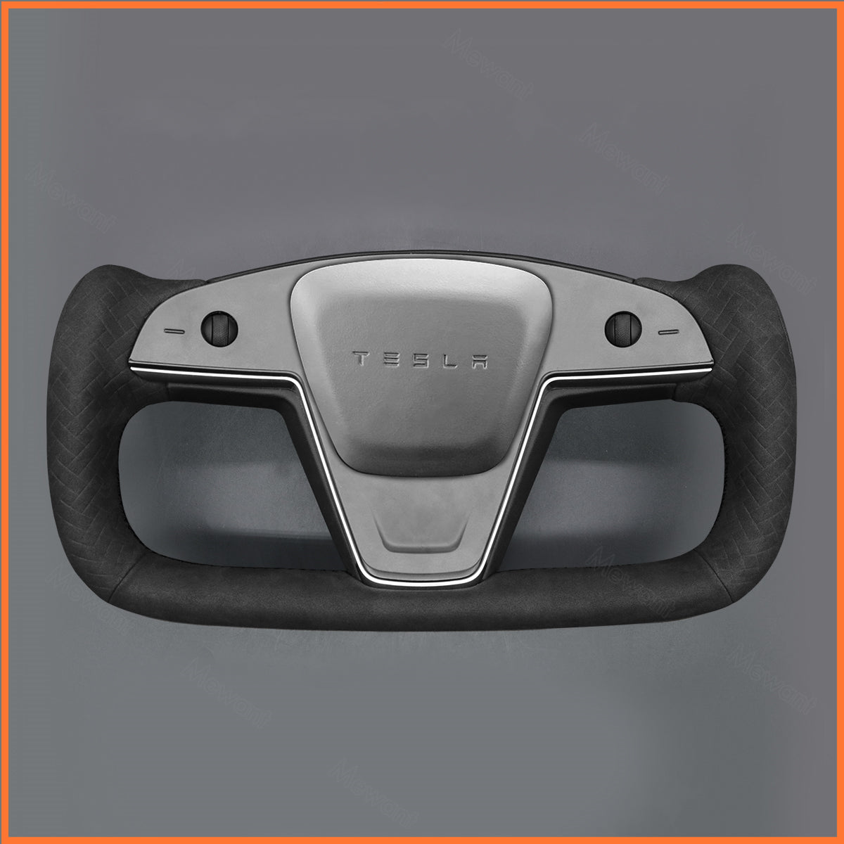 MEWANT Couvre Volant pour Yoke Lenkrad Tesla Model S 2022-2023 / Model X 2022-2023