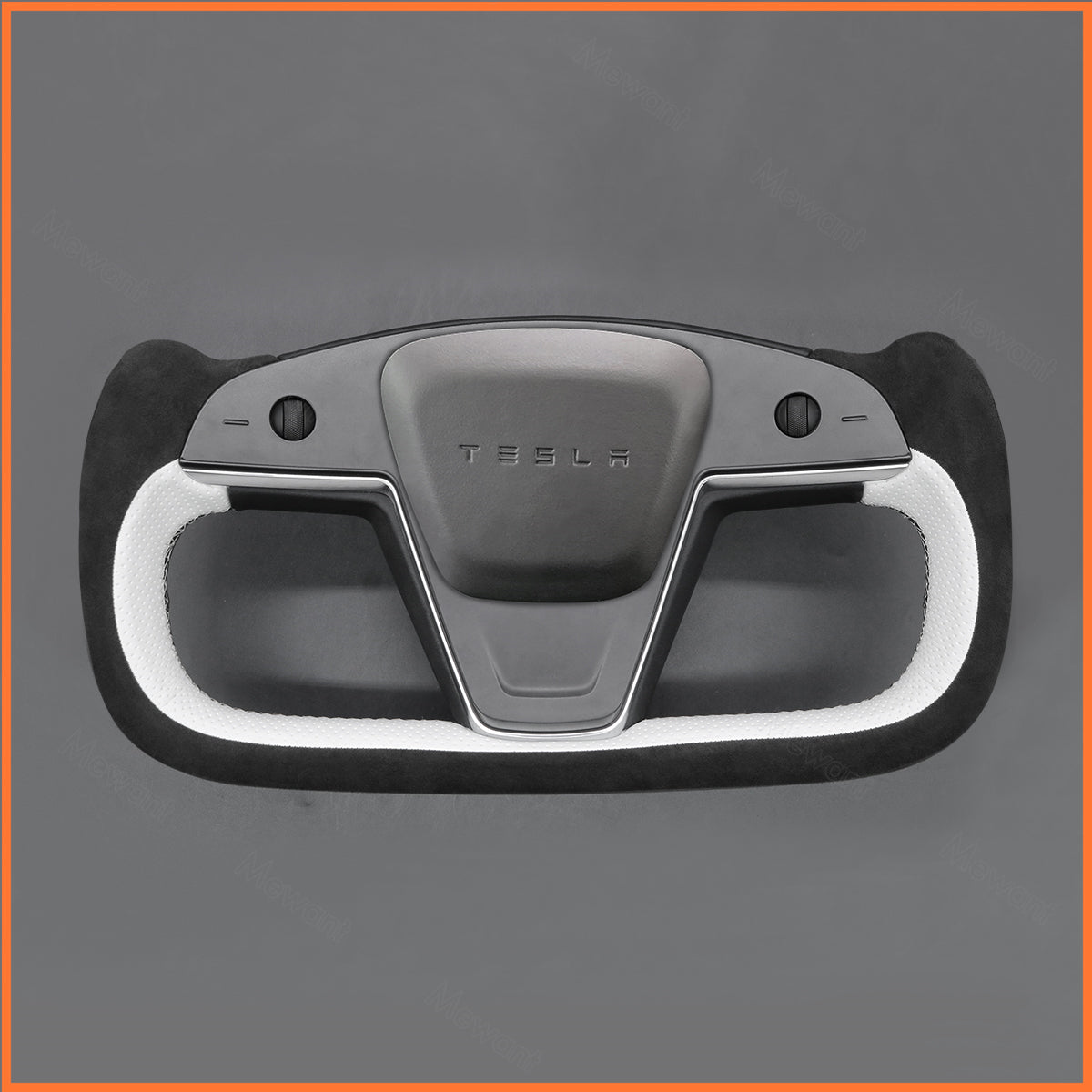 MEWANT Couvre Volant pour Yoke Lenkrad Tesla Model S 2022-2023 / Model X 2022-2023