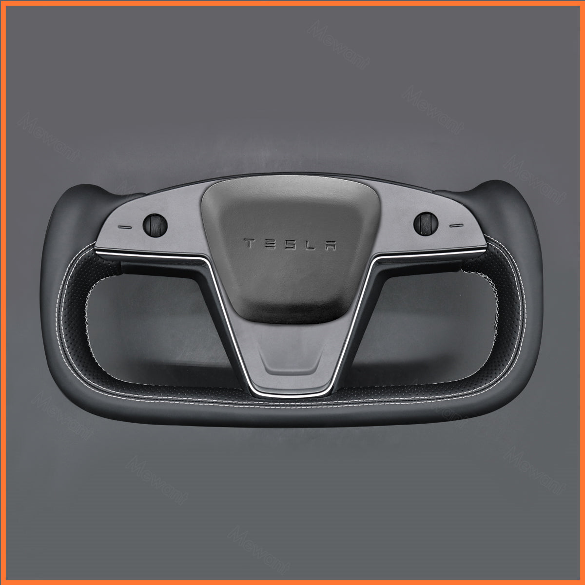 MEWANT Couvre Volant pour Yoke Lenkrad Tesla Model S 2022-2023 / Model X 2022-2023