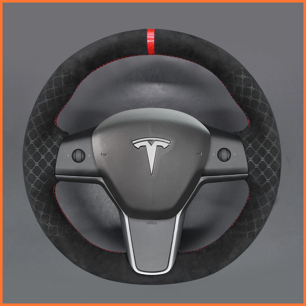 MEWANT Couvre Volant pour Tesla Model 3 2019-2023 Model Y 2021-2023