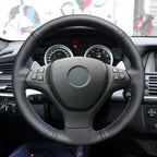 MEWANT Couvre Volant pour BMW X5 E70 (M Sport)  M50d E71 M50d E70 E71
