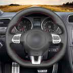 MEWANT Couvre Volant pour VW Golf 6 (VI) GTI Polo GTI Polo R-Line Scirocco CC Tiguan 2009-2014