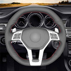 MEWANT Couvre Volant pour Benz AMG C63 W204  CLA 45 C117  C218  AMG S-Model W212  E 63 S W212 SL 63 R231