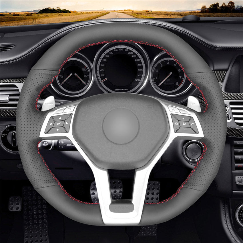 MEWANT Couvre Volant pour Benz AMG C63 W204  CLA 45 C117  C218  AMG S-Model W212  E 63 S W212 SL 63 R231