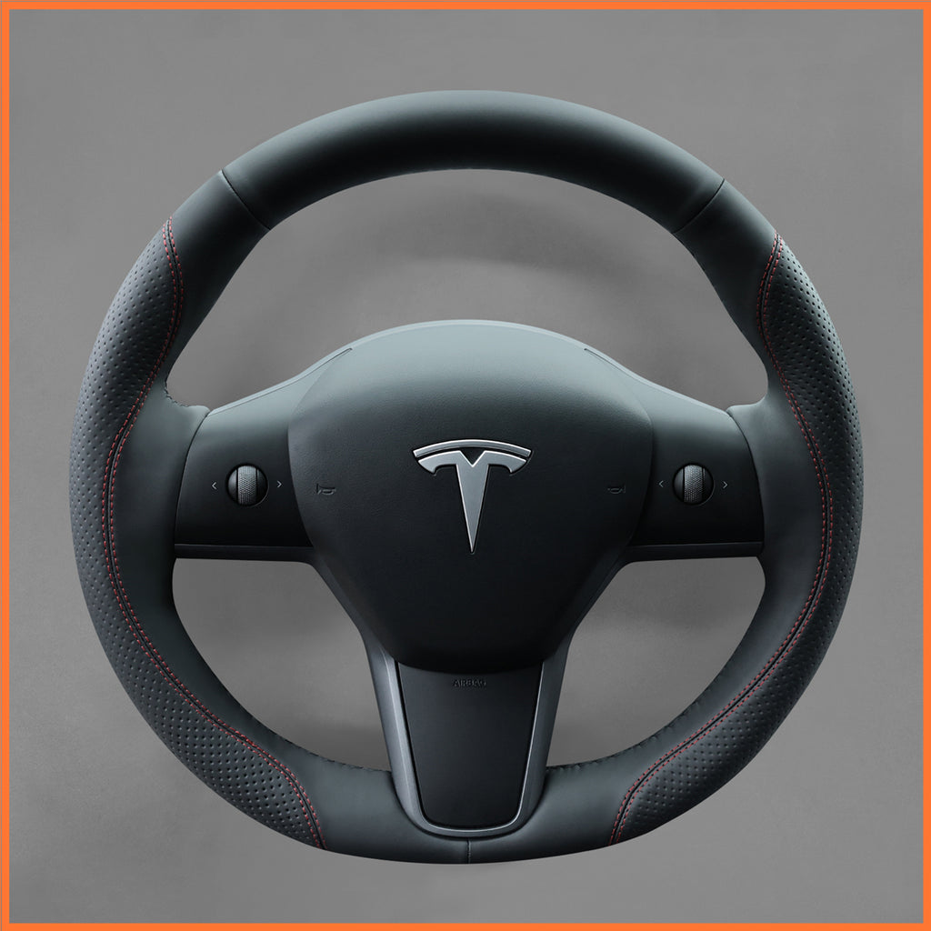 MEWANT Couvre Volant pour Tesla Model 3 2019-2023 Model Y 2021-2023